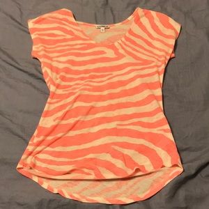 Express zebra print top